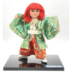 Vintage Japanese Kyugetsu Warrior Doll Collectible By Yamaha Excellent Condition